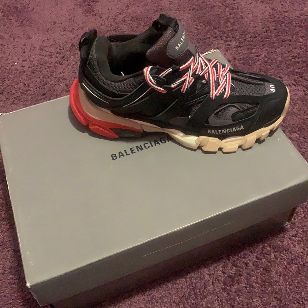 Balenciagas track trainers